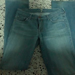 7 for All Man Kind Mid Rise Bootcut Jeans